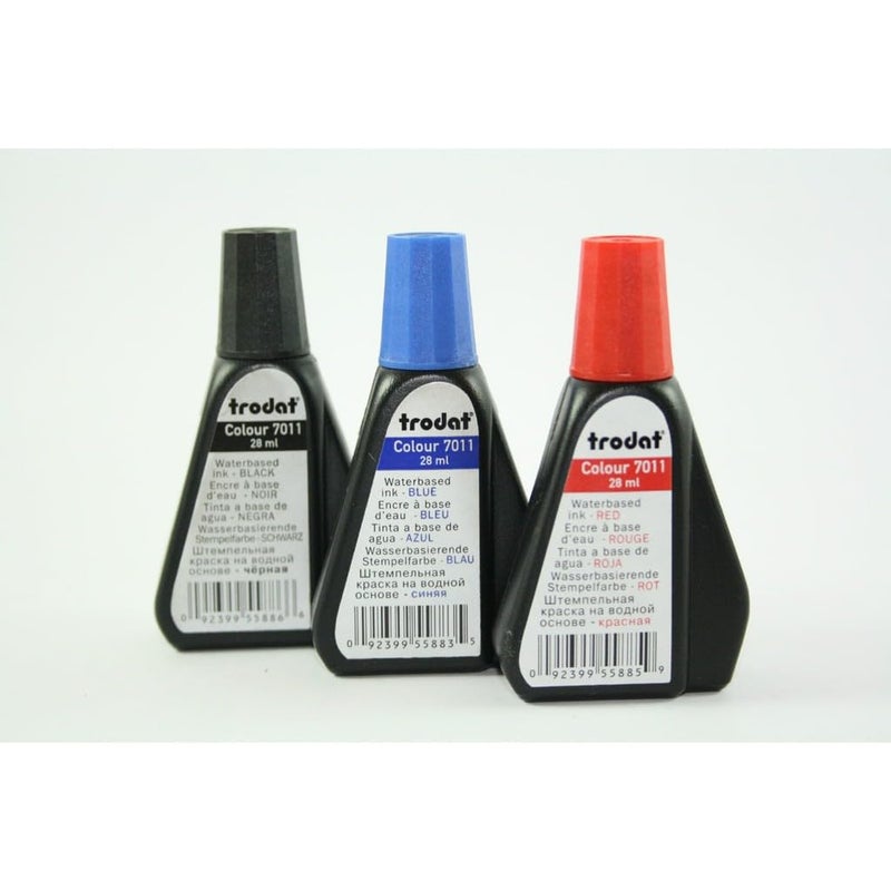 Trodat 55886 28 ml 7011 Stamp Pad Ink - Black - Image 3